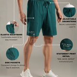 Comfortable Elastic Waistband Shorts Relaxed Fit with Functional Front Patch Pockets