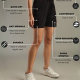 Women Shorts With Side Pocket With Zipper Closure