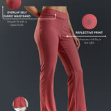 DOMIN8 Women Flared Mid-Rise Trousers