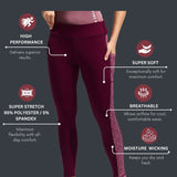 Women’s High Waist Printed Side Panel Tights