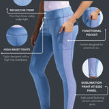 Women’s High Waist Printed Side Panel Tights