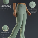 DOMIN8 Women Flared Mid-Rise Trousers