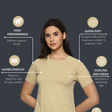 Women Breathable Quick Dry Regular Fit Sports T-Shirt