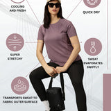 Women Breathable Quick Dry Regular Fit Sports T-Shirt