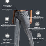 WOMEN’S MULTI POCKET TRACK PANT WITH DRAWSTRING