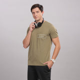 Men's Super Stylish Organic Cotton T Shirt With Printed Chest Pocket