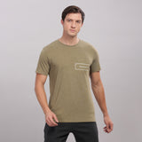 Men's Super Stylish Organic Cotton T Shirt With Printed Chest Pocket