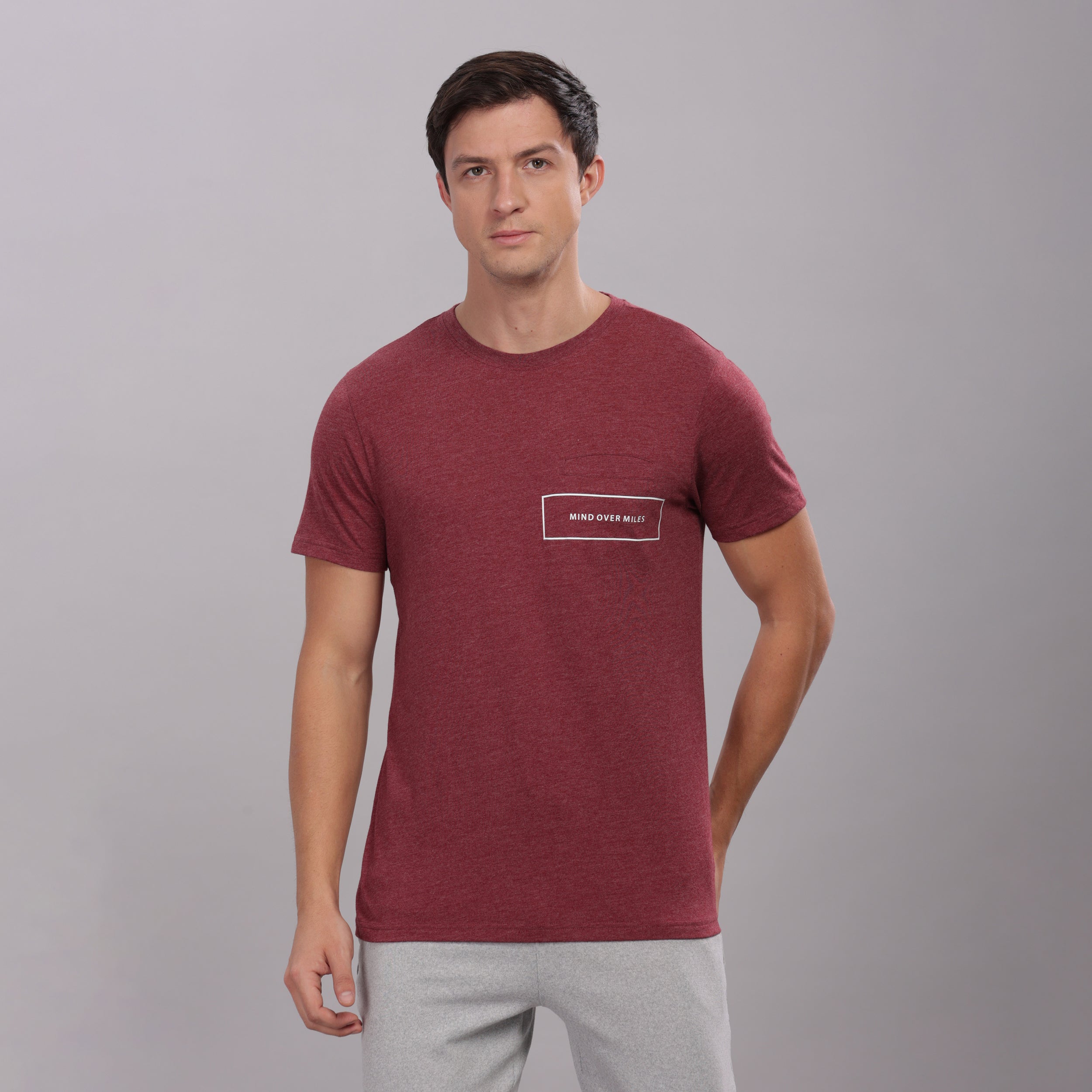 Men's Super Stylish Organic Cotton T Shirt With Printed Chest Pocket