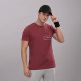 Men's Super Stylish Organic Cotton T Shirt with Printed Chest Pocket