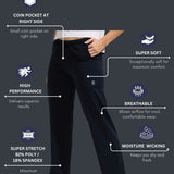 WOMEN’S MULTI POCKET TRACK PANT WITH DRAWSTRING