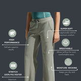 Women’s  Tipping Drawstring Wide Leg Track Pant