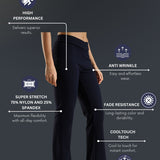 DOMIN8 Women Flared Mid-Rise Trousers