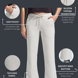 Women’s  Tipping Drawstring Wide Leg Track Pant