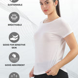 Women's Ultra Soft And Hypoallergenic Tencel Polyester T-shirts