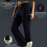 DOMIN8 Women Flared Mid-Rise Trousers