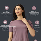 Women Breathable Quick Dry Regular Fit Sports T-Shirt