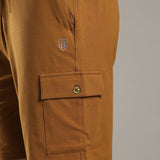 Men Cargo Shorts With Elasticated Waist Band And Adjustable Drawstring