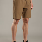 Men Solid Shorts With Side Pocket With Zipper Closure