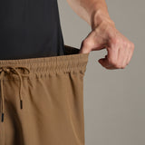 Men Solid Shorts With Side Pocket With Zipper Closure