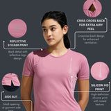 Women’s criss cross back mesh top