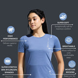 Women’s criss cross back mesh top