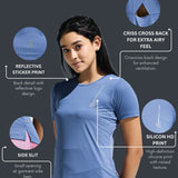 Women’s criss cross back mesh top