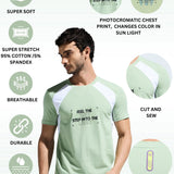 Men’s  Round Neck Cotton Cut & Sew Graphic Printed T Shirt