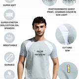 Men’s  Round Neck Cotton Cut & Sew Graphic Printed T Shirt