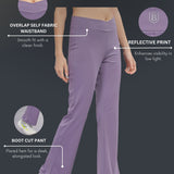 DOMIN8 Women Flared Mid-Rise Trousers