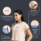 Women's High Low Graphic Print T-Shirt