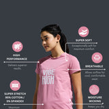 Women’s Raglan Sleeve Graphic Long Top with Curve Hem