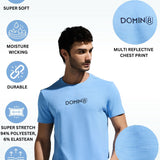 Men's Round Neck Multi reflector Logo T-Shirt