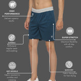 Men Breathable Regular Fit Basketball Tee & Shorts Set