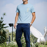 Men’s Round Neck Soft Cotton Stretchable T-Shirt
