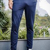 Men’s cotton jogger pant with zipper closure
