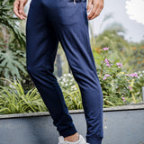 Men’s cotton jogger pant with zipper closure