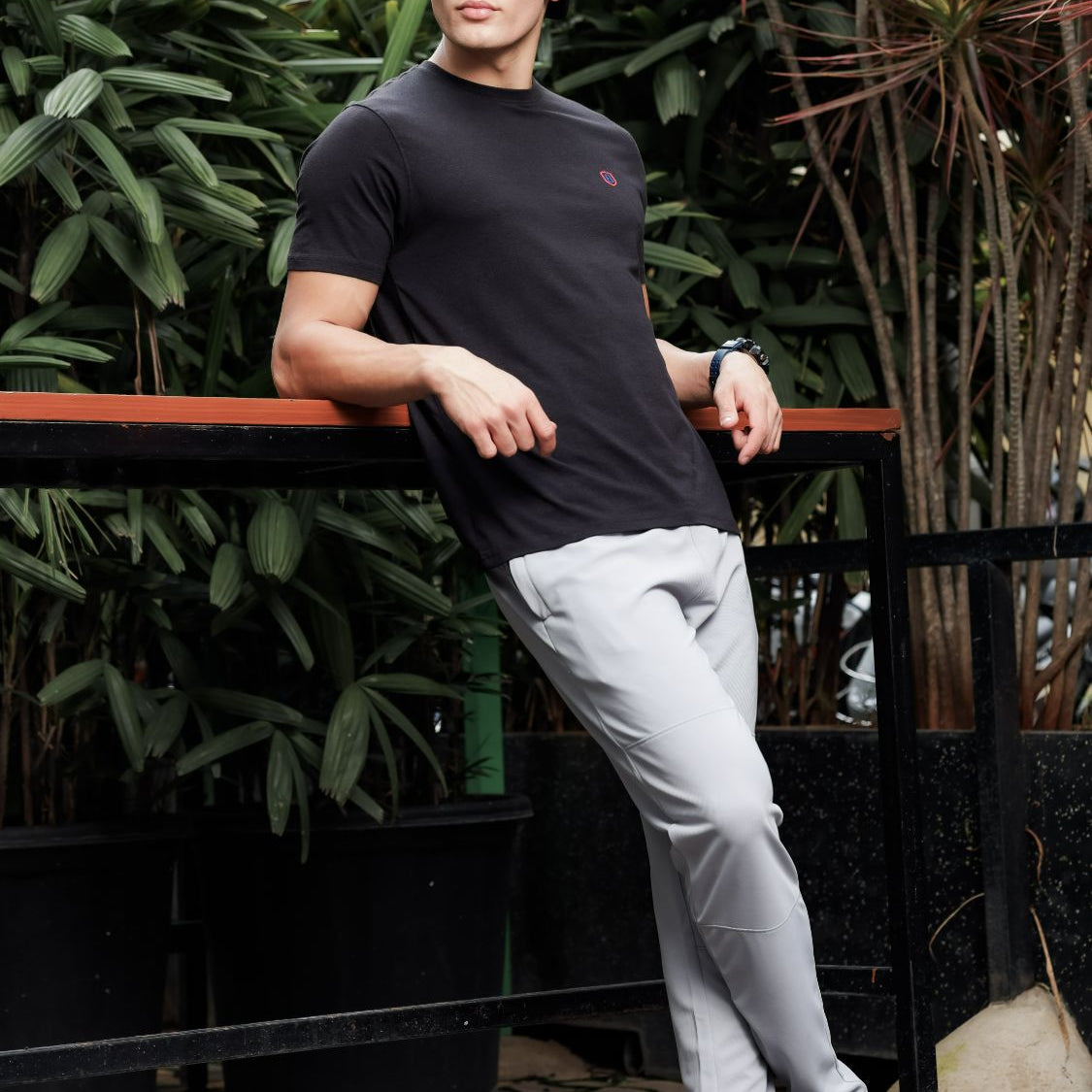 Men Round neck Bamboo Cotton T shirt