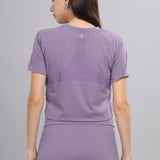 Women’s super stretchy ultra soft sweat wicking Nylon crop top