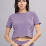 Women’s super stretchy ultra soft sweat wicking Nylon crop top