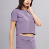 Women’s super stretchy ultra soft sweat wicking Nylon crop top