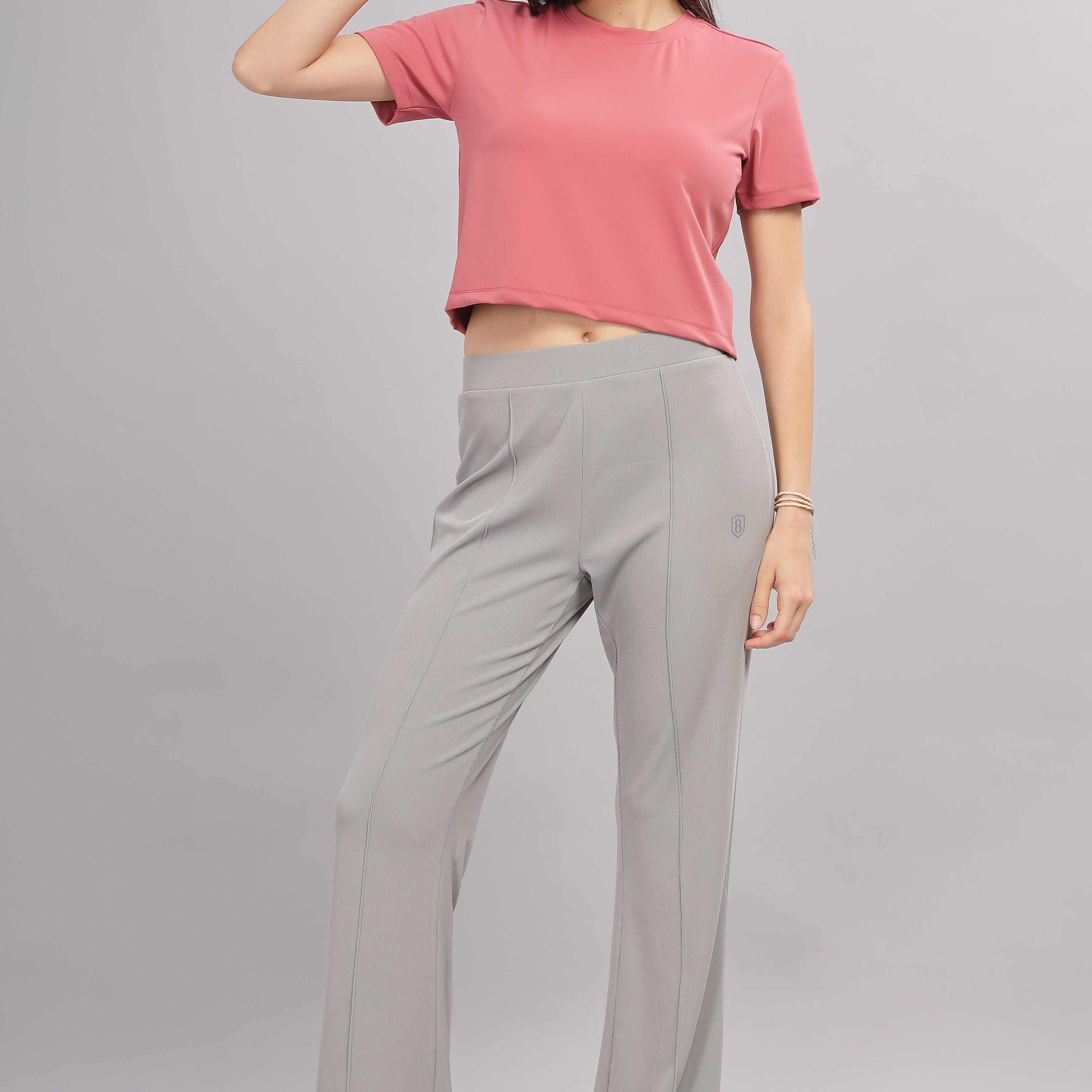 Women’s super stretchy ultra soft sweat wicking Nylon crop top