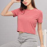 Women’s super stretchy ultra soft sweat wicking Nylon crop top