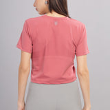 Women’s super stretchy ultra soft sweat wicking Nylon crop top