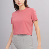 Women’s super stretchy ultra soft sweat wicking Nylon crop top