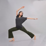 Women UPF Sun Protection Eco Friendly Yoga Top With Batwing Sleeve