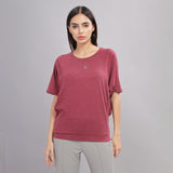 Women UPF Sun Protection Eco Friendly Yoga Top With Batwing Sleeve