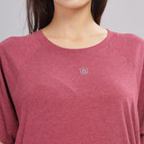 Women UPF Sun Protection Eco Friendly Yoga Top With Batwing Sleeve