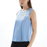 Women's Scoop Neck Tank Top with Chest Print