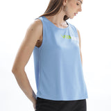 Women's Scoop Neck Tank Top with Chest Print