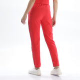 Womens Cotton Crop Top and Draw String Side Pocket Jogger